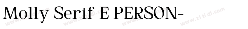 Molly Serif E PERSON字体转换